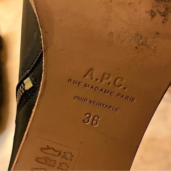 A.P.C. leather ankle boots - Picture 6 of 8